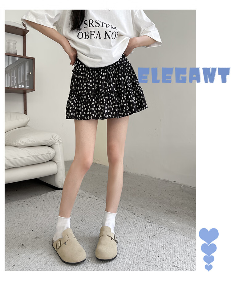 Freedom Style Cake Layered Skirt Women 2026 Summer Thin High Waist A-Line Slim Petite Unique Floral Midi Skirt 8