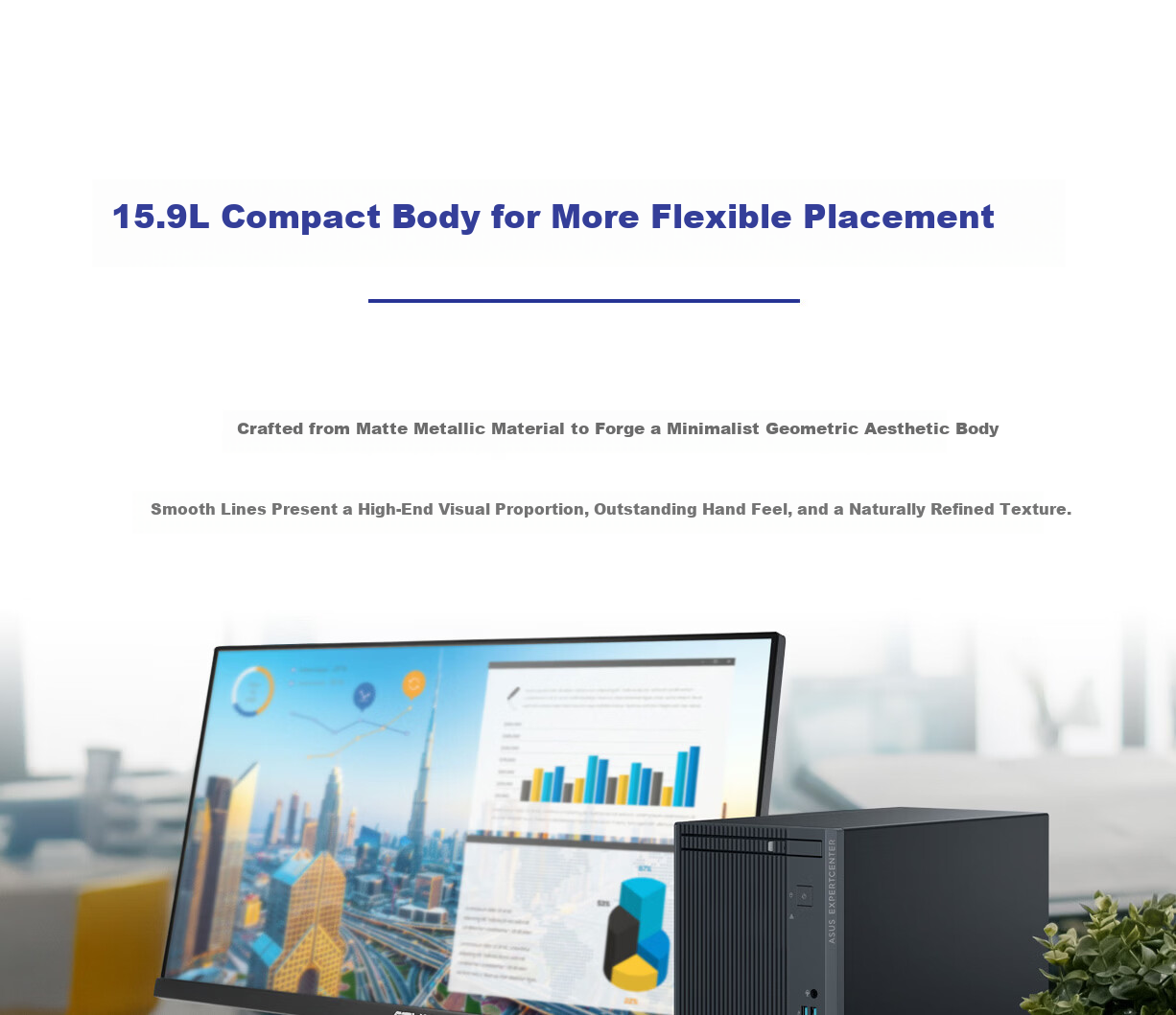 ASUS Poxiao 6X Desktop Computer (Core I9-13900H, 32GB RAM, 1TB SSD, Large Case) with 23.8-Inch Monitor 7