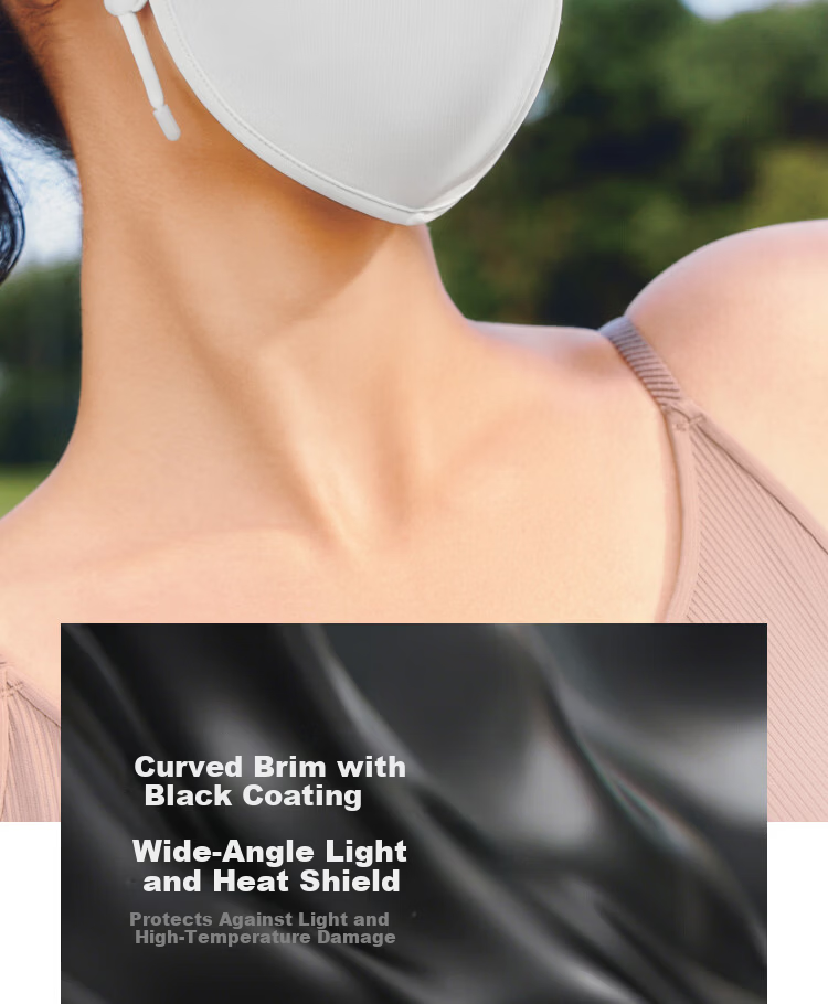 Beneunder Women's Full Face Sun Protection Swim Mask with Brim UV Protection Face Cover 8