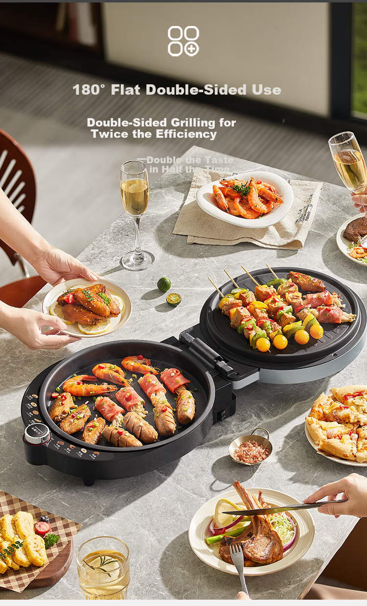 Liven Stainless Steel Electric Griddle for Home Use, Non-Coated, 38mm Deep, 1800W Double-Sided Heating, Pancake Maker, Uncoated Electric Frying Pan, Breakfast Machine LR-B3097 17