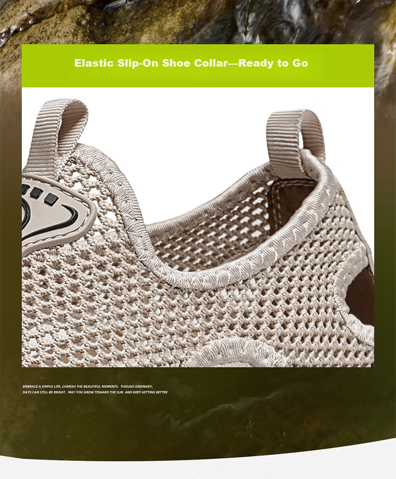 Camel Brand Outdoor Toe-Cap Sandals Breathable Quick-Dry Creek Shoes Casual Men's Shoes P16M342014 Night Black Size 42 9