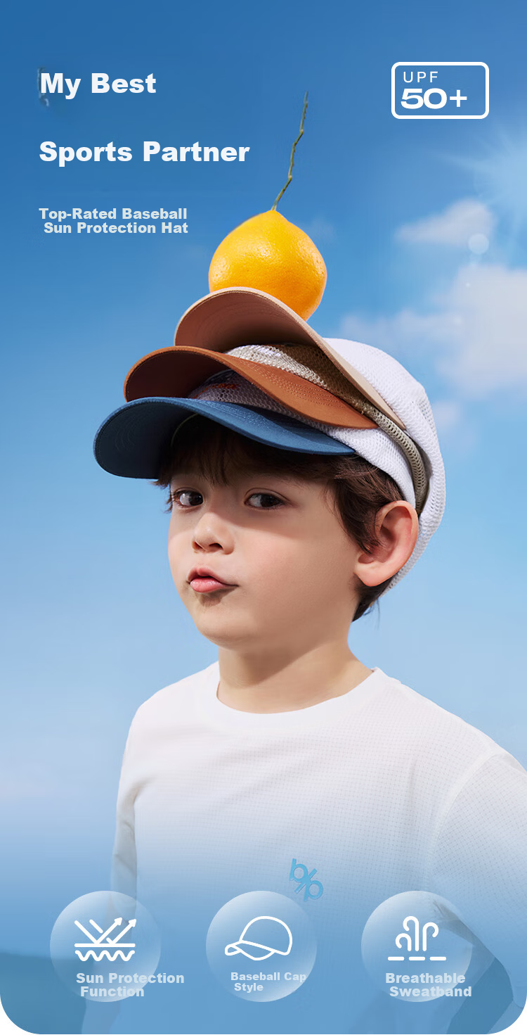 BALABALA Kids Baseball Cap Summer Boys Girls Sun Hat Embroidered Fashion Cute 208225160206 1