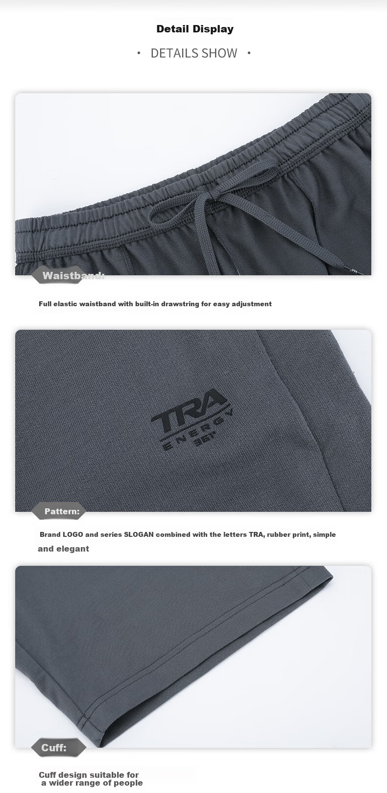 361° Men's Spring Summer Five-Point Shorts Running Fitness Training Casual Knit Pants 652624706-4 18