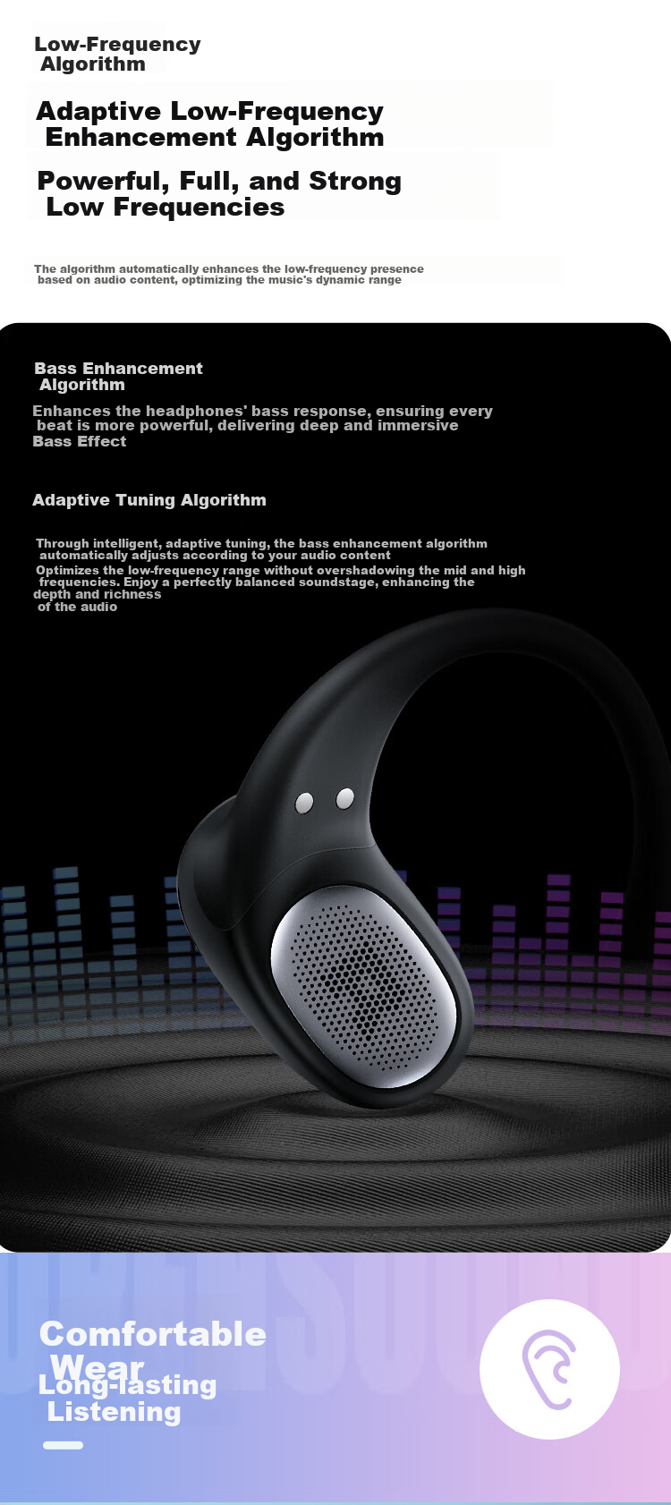 JBL Sense Lite Liang Jingkun Edition Gift Box Music Circle Comfortable Open-back Wireless Bluetooth Ear Hook Earphones Custom Accessories Birthday Gift for Men and Women 3