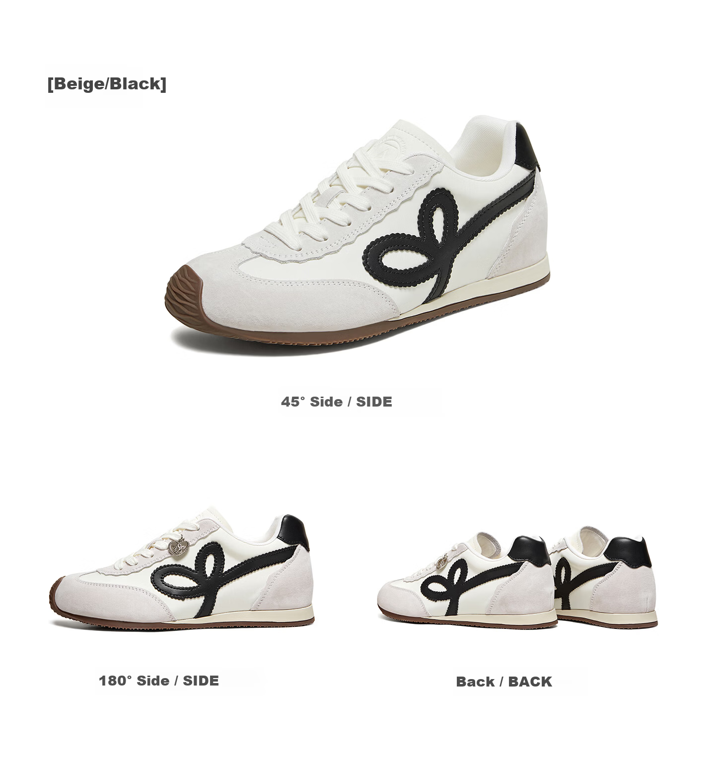TATA 2026 Spring Casual Versatile Women's Sneakers Beige/Black Size 37 17