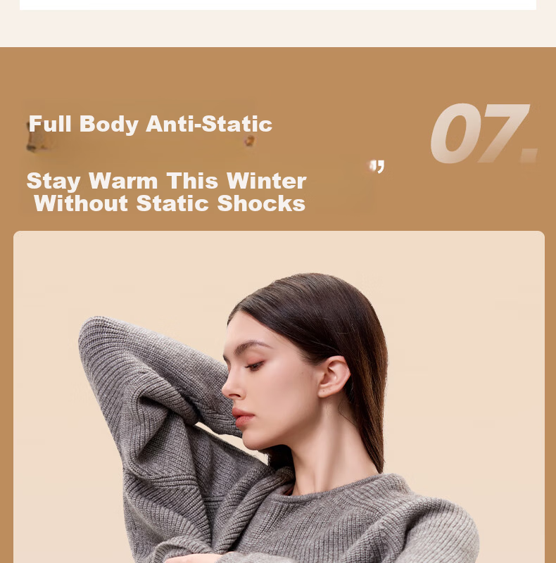 GRACEWELL Women's Thermal Sportswear Autumn Winter Wool Heat Retaining Slim Fit Base Layer Set Autumn Top and Bottom Cocoa Brown F 28