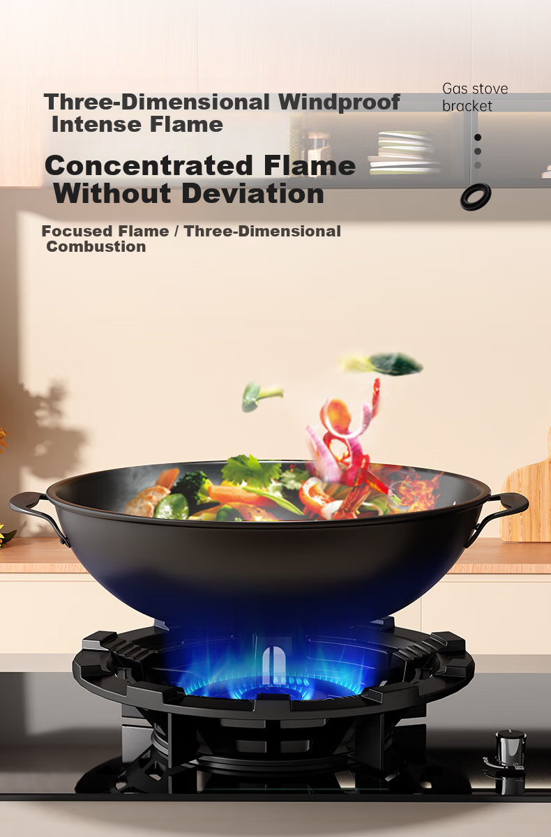 Muhouyingxiong Gas Stove Support Bracket, Thickened Anti-Slip Stand, Stove Base, Thickened Cast Iron Pot Rack, Wok Stand, Non-Slip Support, Universal Model 7