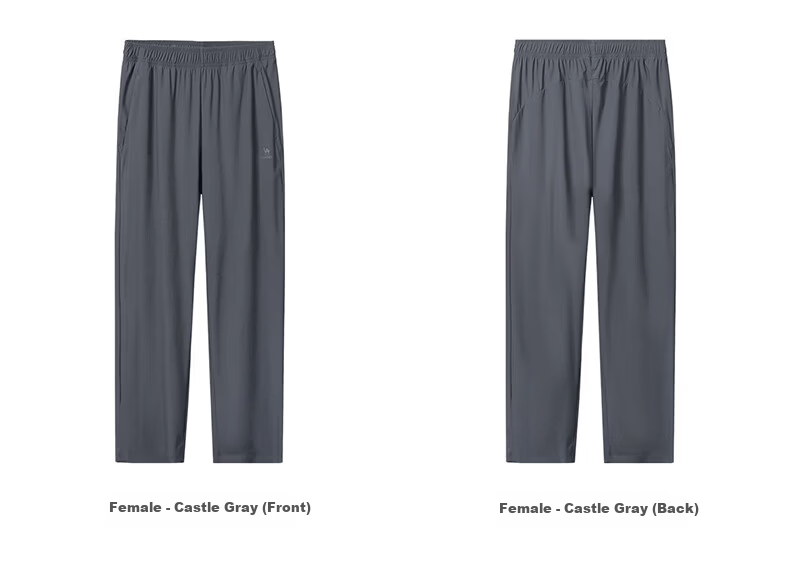 CAMEL Original Yarn Sun Protection Sports Pants Men Cooling Quick-Dry Straight Knit Pants C16BABLH013 Castle Gray L 5