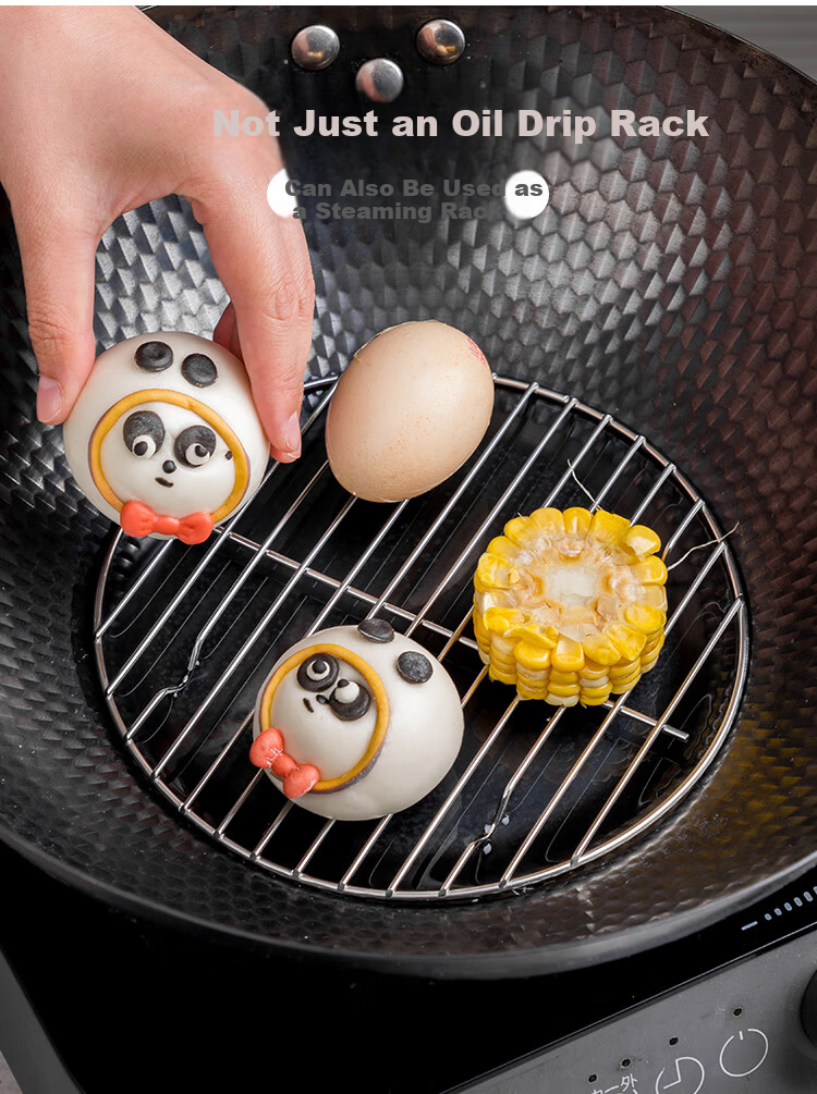 Banwu Life Air Fryer Rack Barbecue Rack Household Oven Stainless Steel Hanging Oven Rack Vertical Grill Skewer Barbecue Rack 10