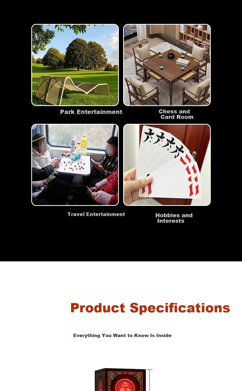 Benniu Hunan Local Specialty Playing Cards Waterproof Durable Plastic Poker Cards for Paohuzi and Changpai Games 7