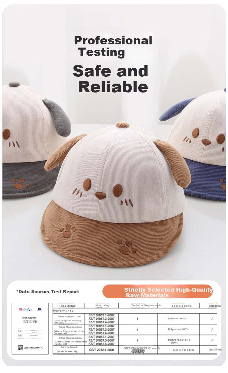 Aibao Baby Hat Spring and Autumn Cartoon Baseball Cap for Kids Outdoor Sunshade Blue Bear T150 9