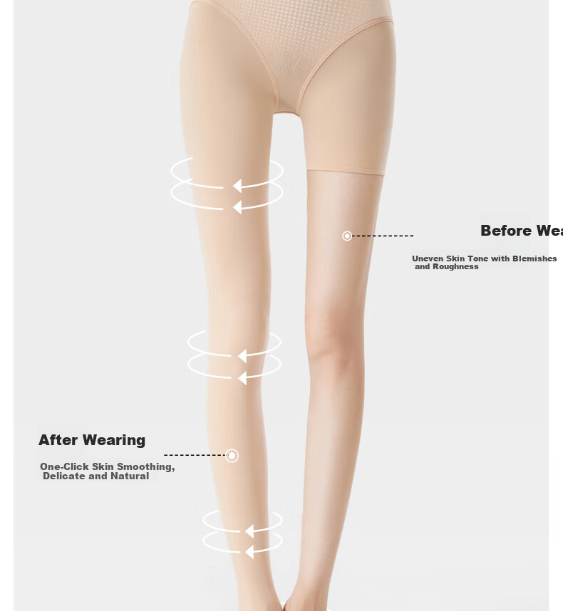 JKN Skin Tone Light Leg Magic Summer Thin Nude Concealing Skin-Enhancing Anti-Snag Flesh-Colored Sheer Tights Pantyhose 14