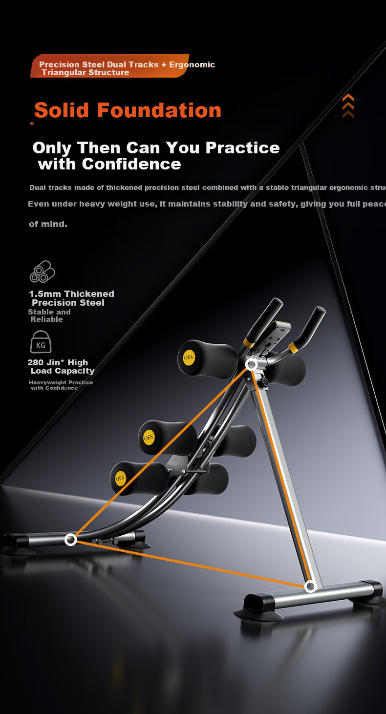OES Abdominal Crunch Machine Waist Slimming Sit-Up Assistant Home Ab Workout Equipment Indoor Fitness Device 11