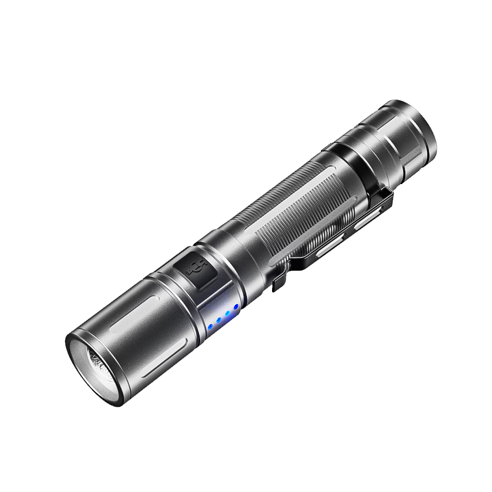 Dexu High Brightness Magnetic Rechargeable Flashlight Small Portable Outdoor Mountaineering Patrol Work Fishing Camping Kids Emergency