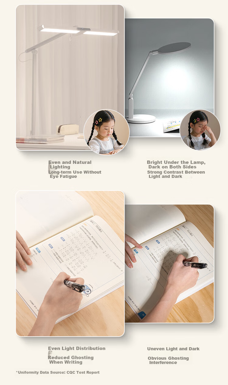 Haishibao National 5A Grade Eye Protection Study Desk Lamp Children's Student Blue Light Blocking Full Spectrum Dormitory Bedside Night Light L7A 22
