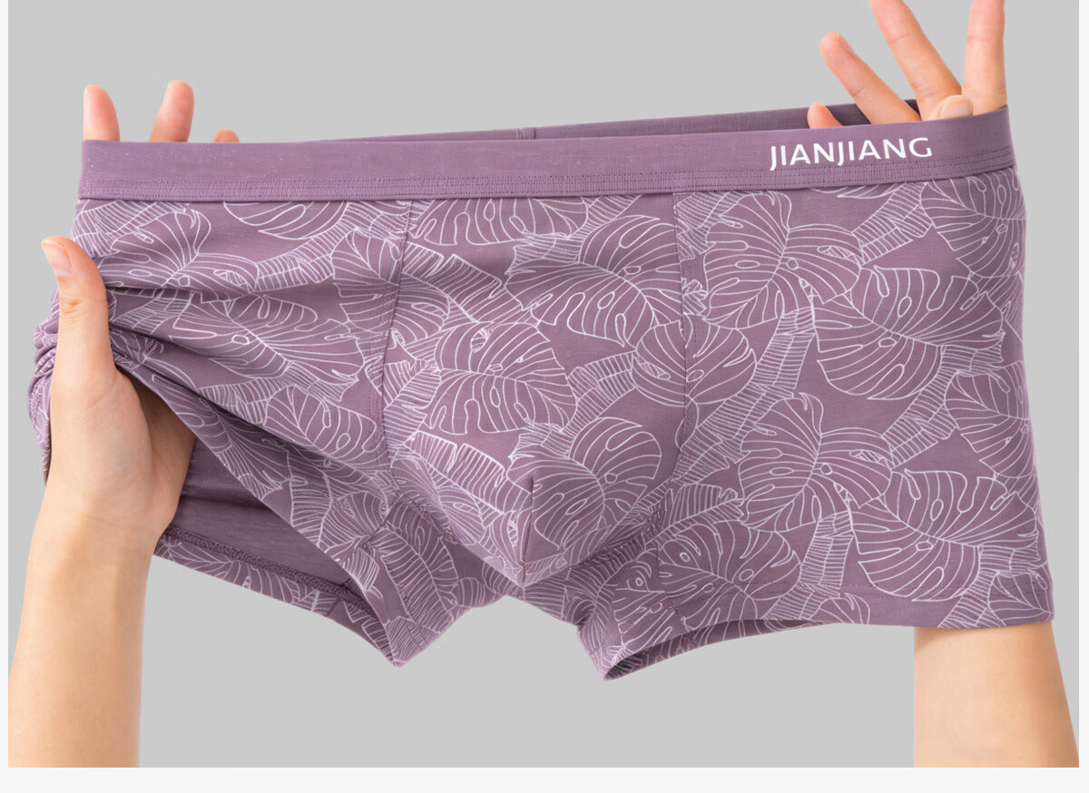 Jianjiang Men's Modal Boxer Briefs High Elasticity Breathable Antibacterial 3-Pack 13