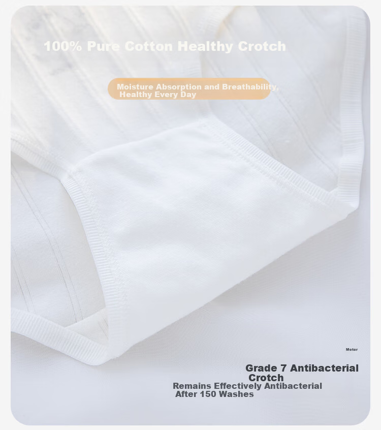 Yunxiangyi Girls' Underwear 5-Pack 100% Cotton Antibacterial Kids' Underwear All-Season Skin-Friendly XL Size 3