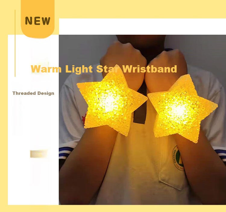 Jiayan Glowing Star Wristbands 2pcs Graduation Children's Day Sports Meeting Birthday Kindergarten Performance Props 1