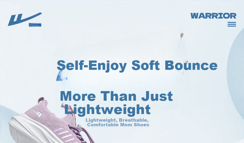 Warrior Women's Shoes 2026 Spring New Soft Sole Mesh Sports Shoes Slip-On for Middle-Aged and Elderly Moms 1282 Purple Size 37 1