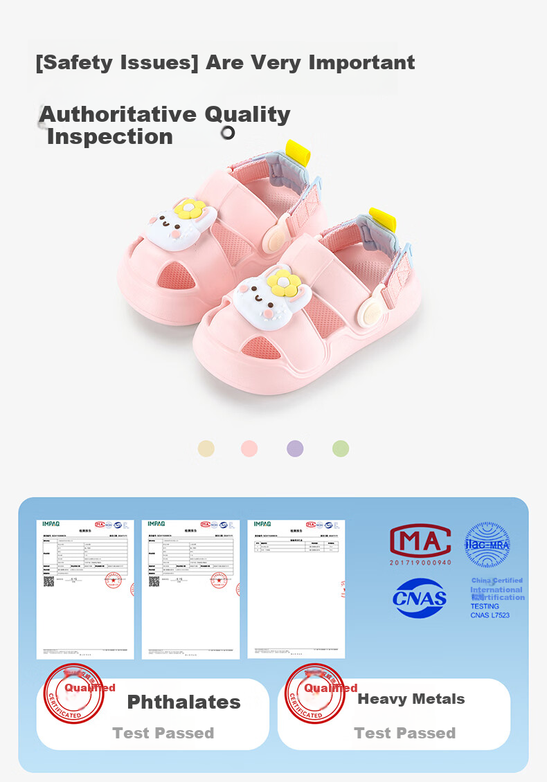 Balabala Kids Slippers Boys Summer Toddler Girls Closed-Toe Home Shoes Outdoor Baby Clog Sandals Children Cool Slippers 6
