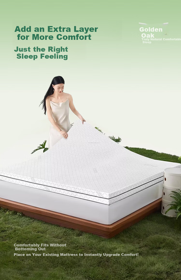 Golden Oak Cloud Natural Latex Mattress Spine Support Thai Imported Customizable Tatami 1.5x2m Medium-Firm 1