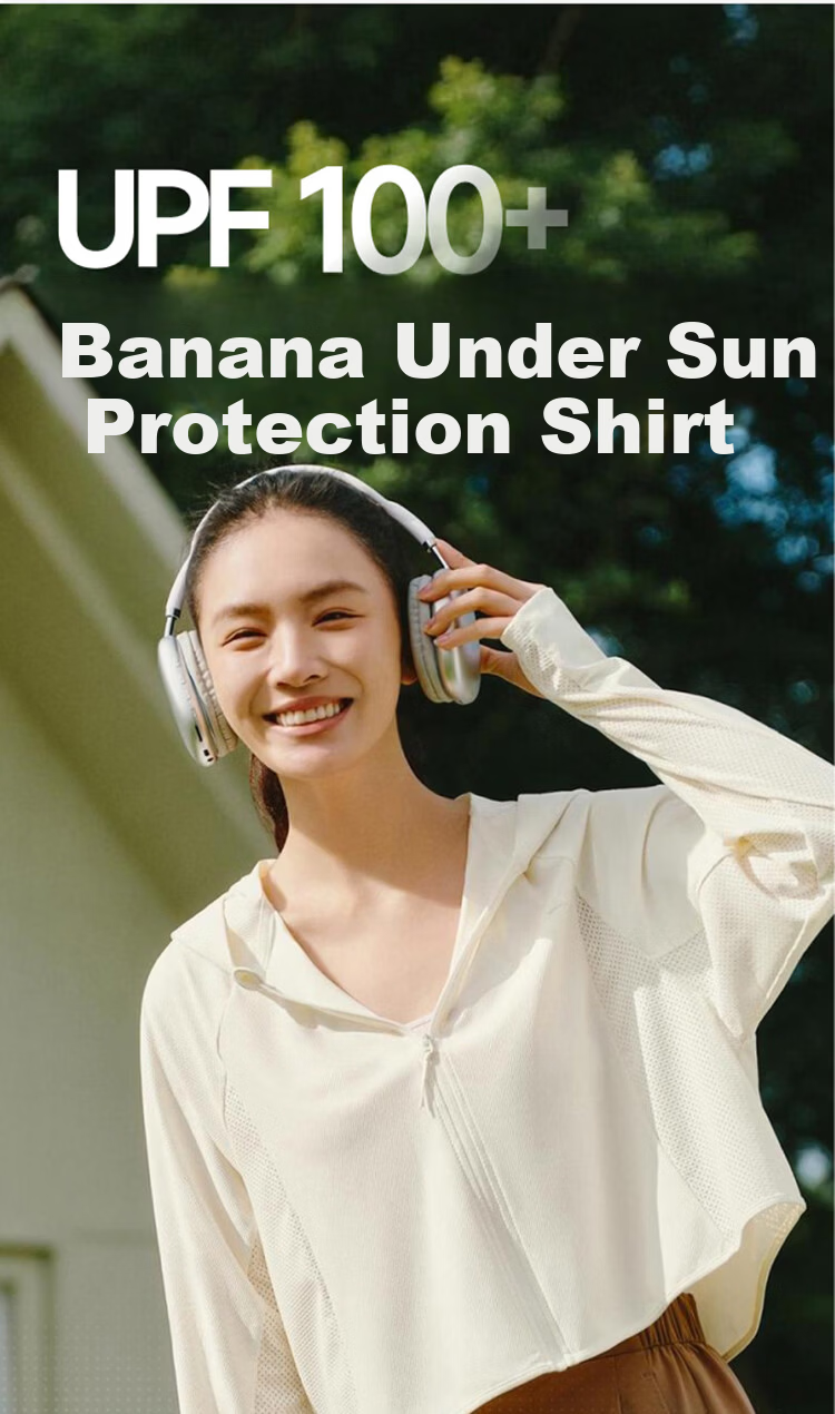 Beneunder Women's UV Protection Ice Silk Lightweight Cooling Sunshade Hoodie UL002 Frost Cream Yellow M 3