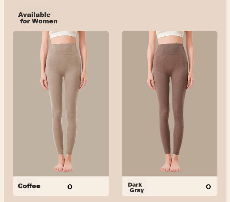Urban Beauty Thermal High-Waist Wool Blend Warm Leggings for Women Autumn Pants with Tummy Control, Pink, Size L 18