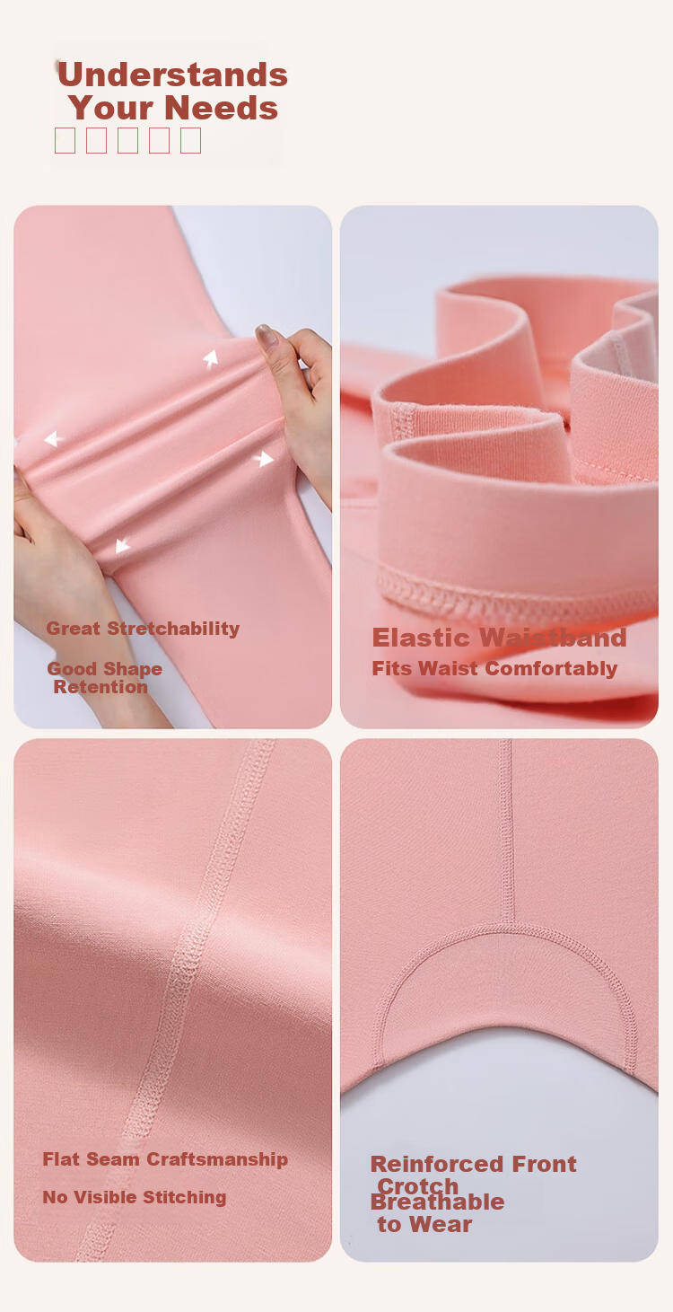 LangSha Women's Thermal Pants Autumn Winter Pure Cotton 10A Antibacterial Mite-Resistant Heated Base Layer Long Johns Cotton Wool Pants 12