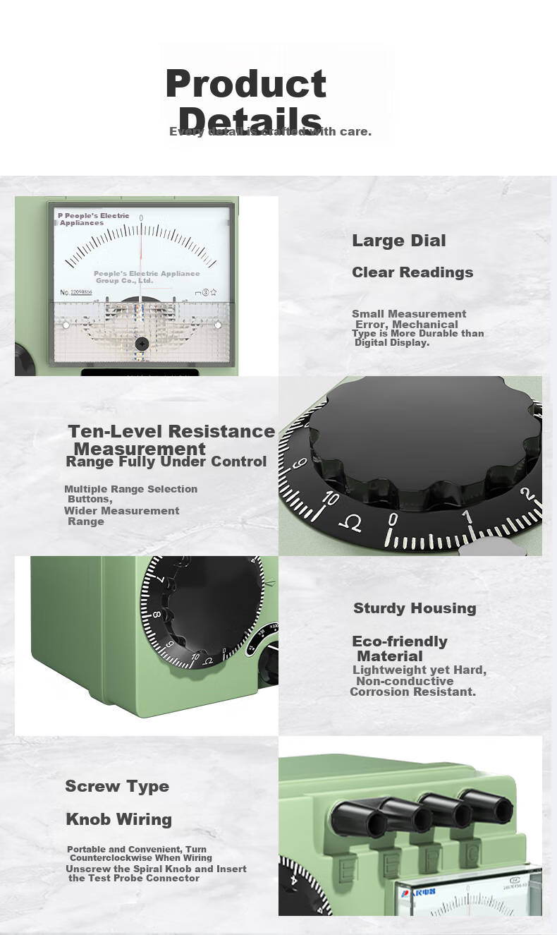 People's Ground Resistance Tester Lightning Protection Ground Voltage Detector Ground Resistance Meter RE ZC29B-1 6