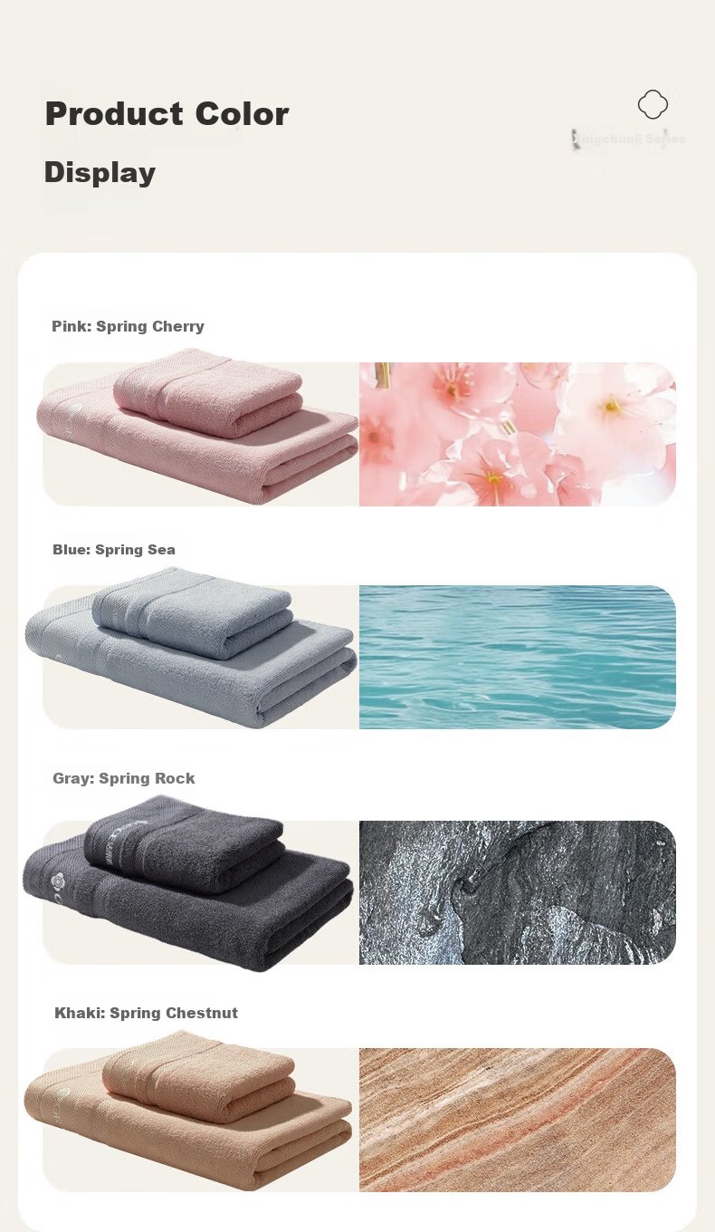 Grace 7A Antibacterial Pure Cotton Bath Towel, Soft Absorbent Skin-Friendly, Extra Large And Thick Xinjiang Cotton Bath Towel for Men And Women, Spring Chestnut Color 13
