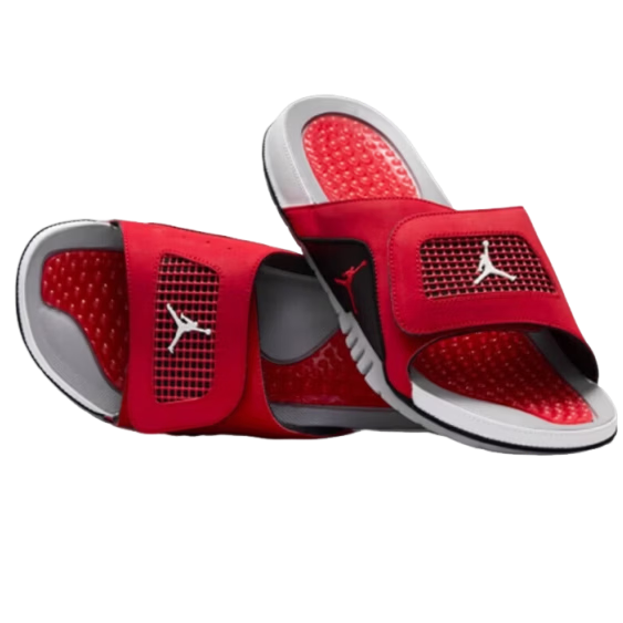 Jordan Men's Slides JORDAN HYDRO IV RETRO Sneakers 532225-600 Red Size 42.5
