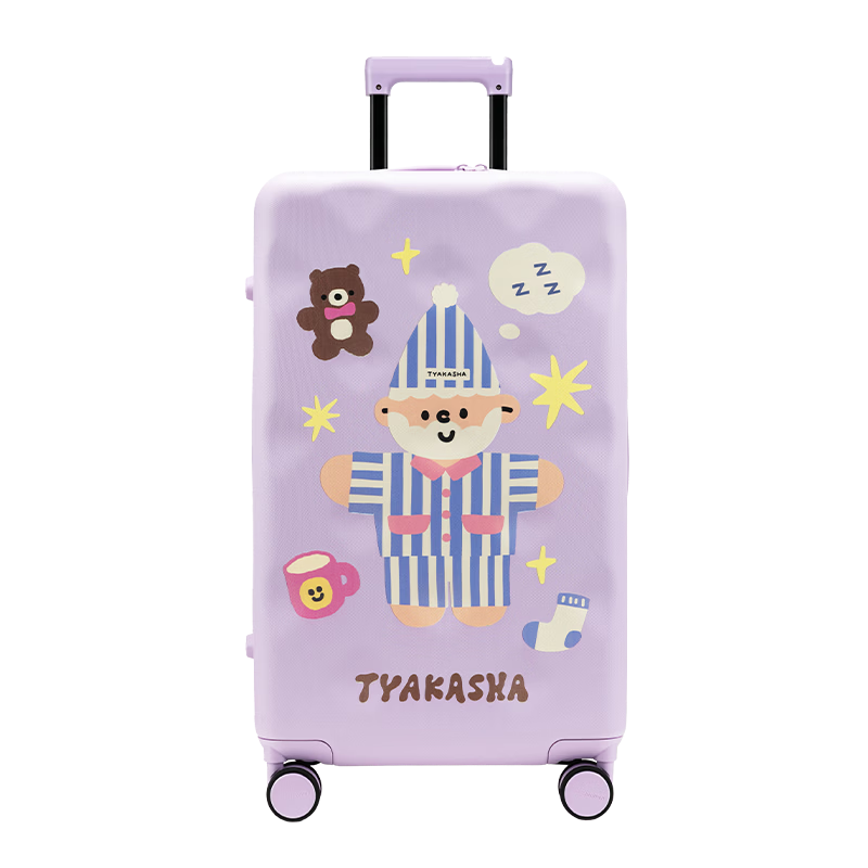 Bromen Bags Large Capacity Luggage Travel Suitcase Trolley Case Illustration Series Takasa Daydream 22 Inch