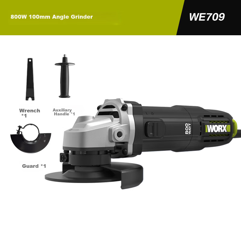 WORX 800W Angle Grinder WE709 Cutting Grinding Polishing Handheld Sander 7