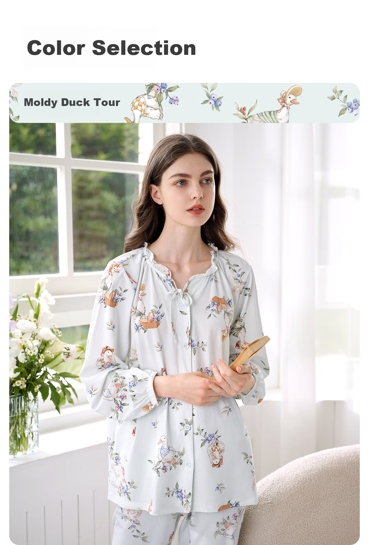 JOYNCLEON Maternity Postpartum Nursing Pajamas Spring Summer Cotton Antibacterial XL JYZ178915 13