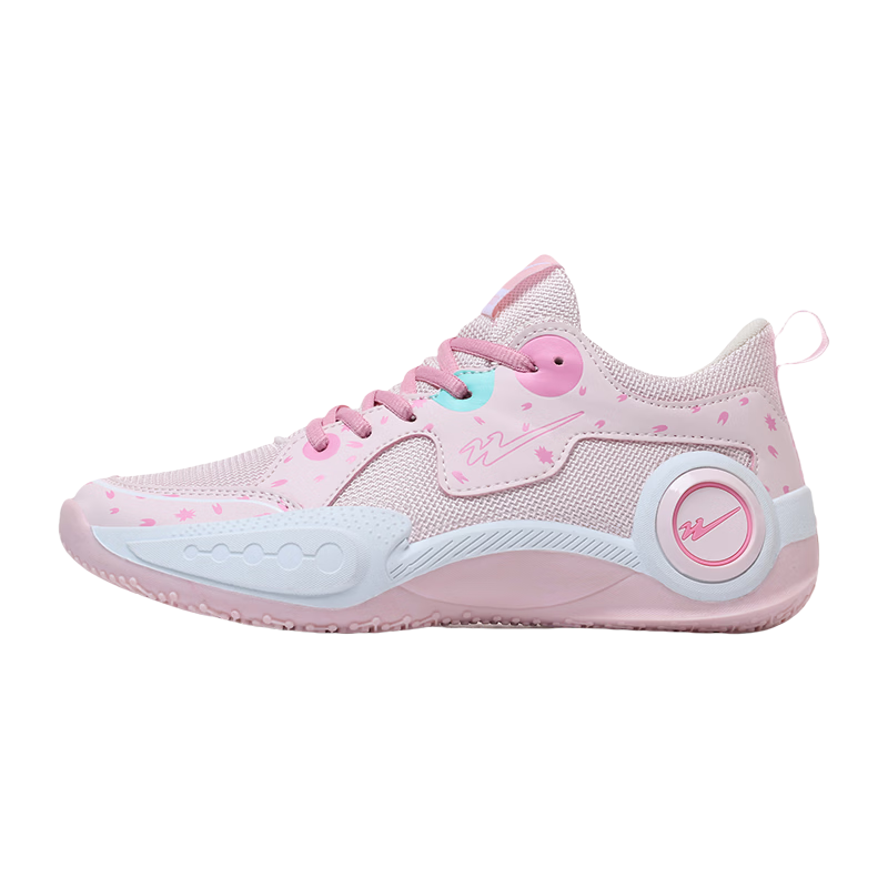 Shuangxing Men's Low-Top Basketball Shoes Breathable Non-Slip Shock Absorption Youth Sports Sneakers Pink Size 36