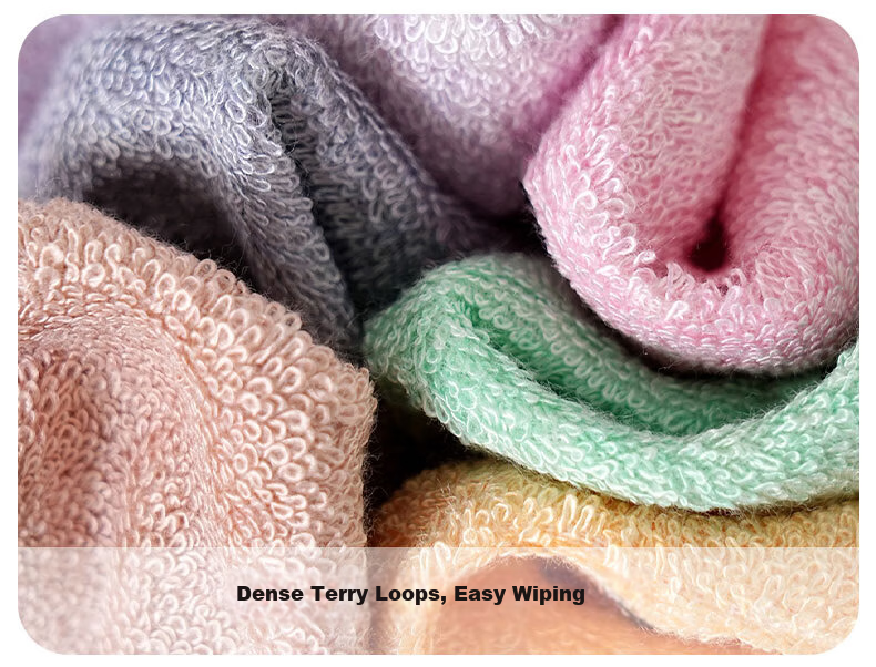 Bamboo 100 160g Thickened Bamboo Fiber Antibacterial Large Towel Absorbent Non-Shedding Adult Towel 35x76cm Blue 10