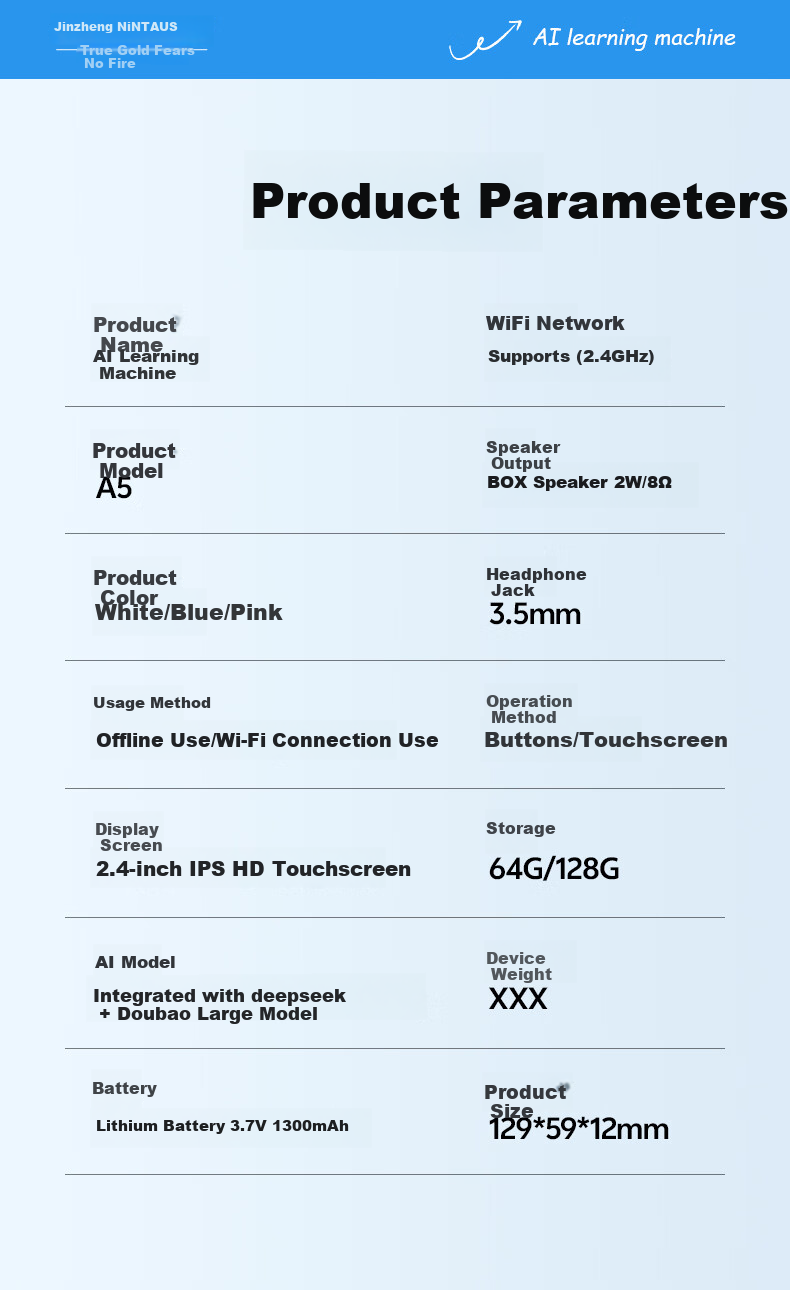 NINTAUS AI Learning Machine Listening Treasure 128GB Repeater Portable Audio Chinese English Study Enhancement Tool Synchronized New Textbook Portable Listening and Reading Device A5pro 22