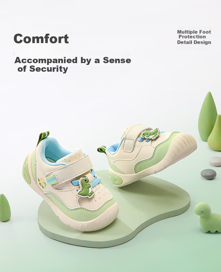 Balabala Kids Baby Toddler Walking Shoes Breathable Non-Slip Infant Shoes Spring Autumn 2026 New Cute Red 4