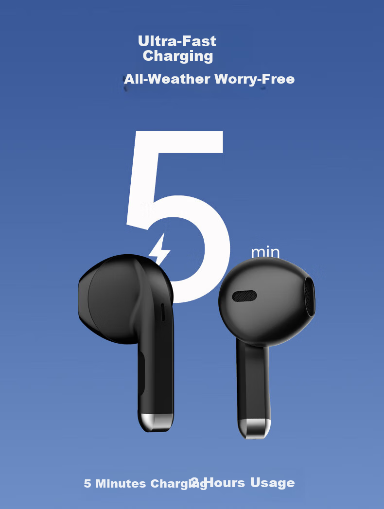 MICROKIA 2026 Latest Bluetooth Earbuds Top 1 Non-In-Ear Long Battery Life Gaming Music Semi-In-Ear Compatible with Xiaomi Apple Vivo Oppo 10