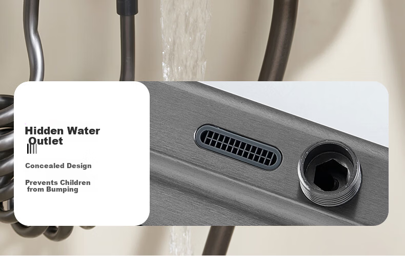 KEGOO Shower Set Integrated Four-Function Piano Key Bathroom High-Pressure Shower Head Bathing Kit K4108 11