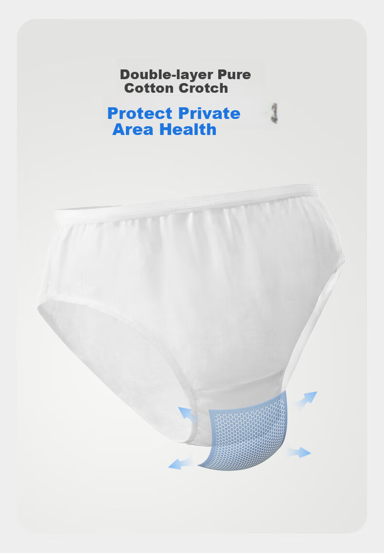 Babycare Disposable Cotton Underwear Travel Maternity Postpartum Portable Wash-Free Medical Grade XL 7 Pieces 14