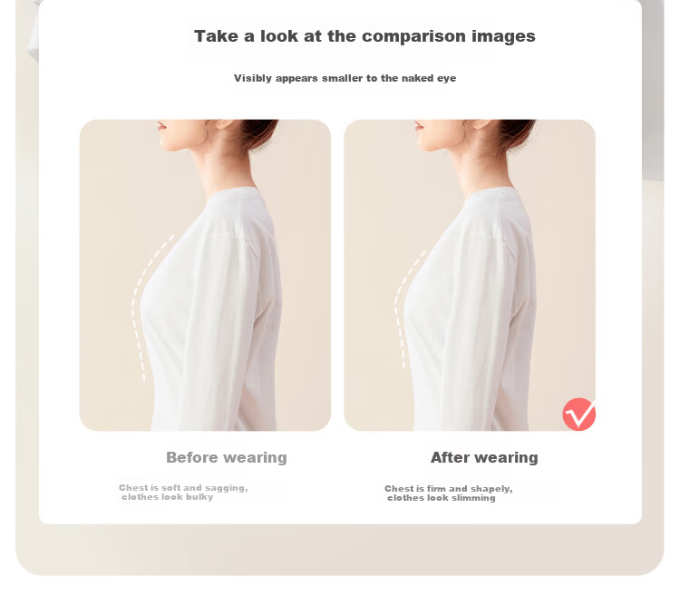Ordifen Women's Breathable Deep V Small Bust Mango Cup Soft Underwire Push-Up Side Support Bra XBHA18 10