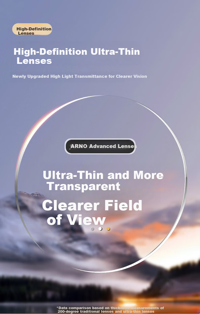 ARNO FOCUS ON YOUR EYES Imported Anti-Blue Light Reading Glasses for Men, High-Definition Ultra-Light Presbyopic Glasses for Middle-Aged And Elderly, High-End Genuine Brand E9092J 250 Degrees 4