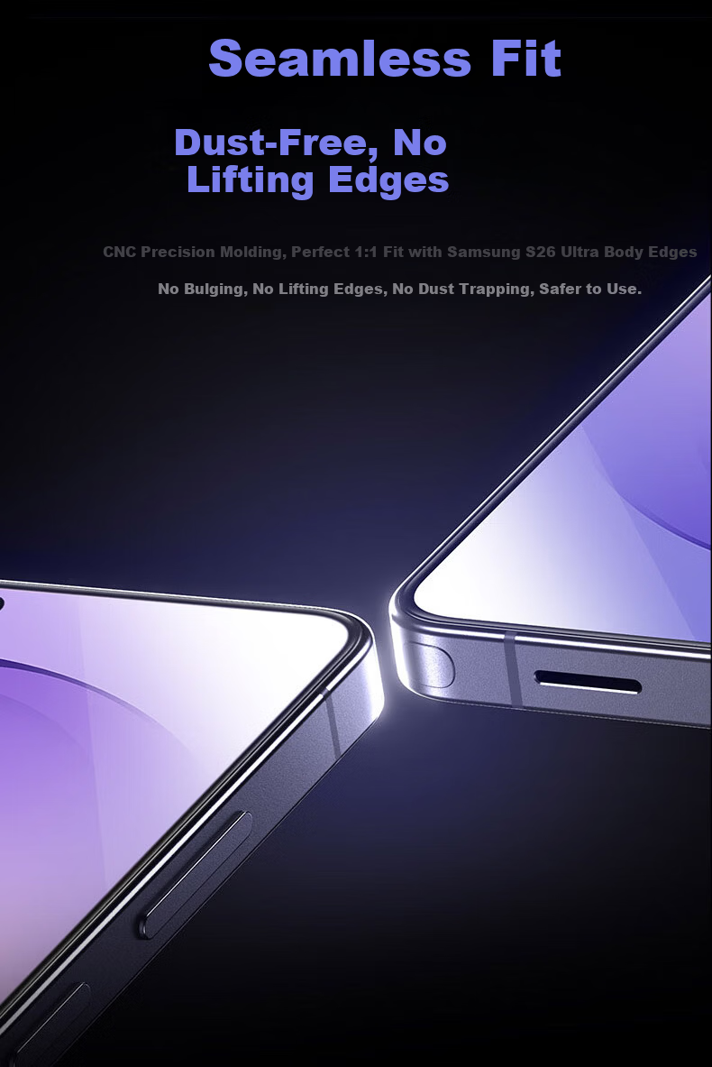 ESR ESR [3 Pieces] Tempered Glass Screen Protector for Samsung S25 Ultra, Galaxy S25 Ultra Phone Film, Anti-Fingerprint, HD Clear, Full Coverage Front Protective Film 18
