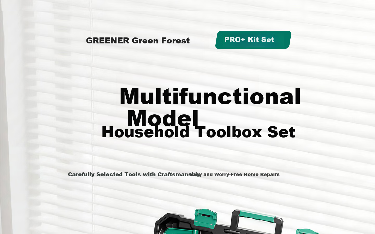 GREENER Household Toolbox Set Electrician Carpenter Telecom Repair Hardware Hand Tool Set 123 Pieces 1
