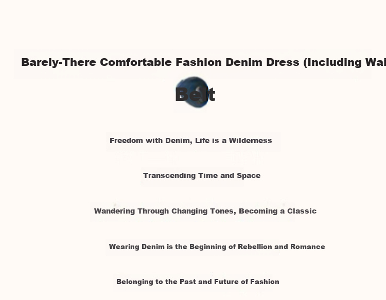 Demana [Goddess of Elegance] Summer Urban Turn-down Collar Patch Pocket Flap Sleeve Belted Mid-length Women's Denim Dress 1