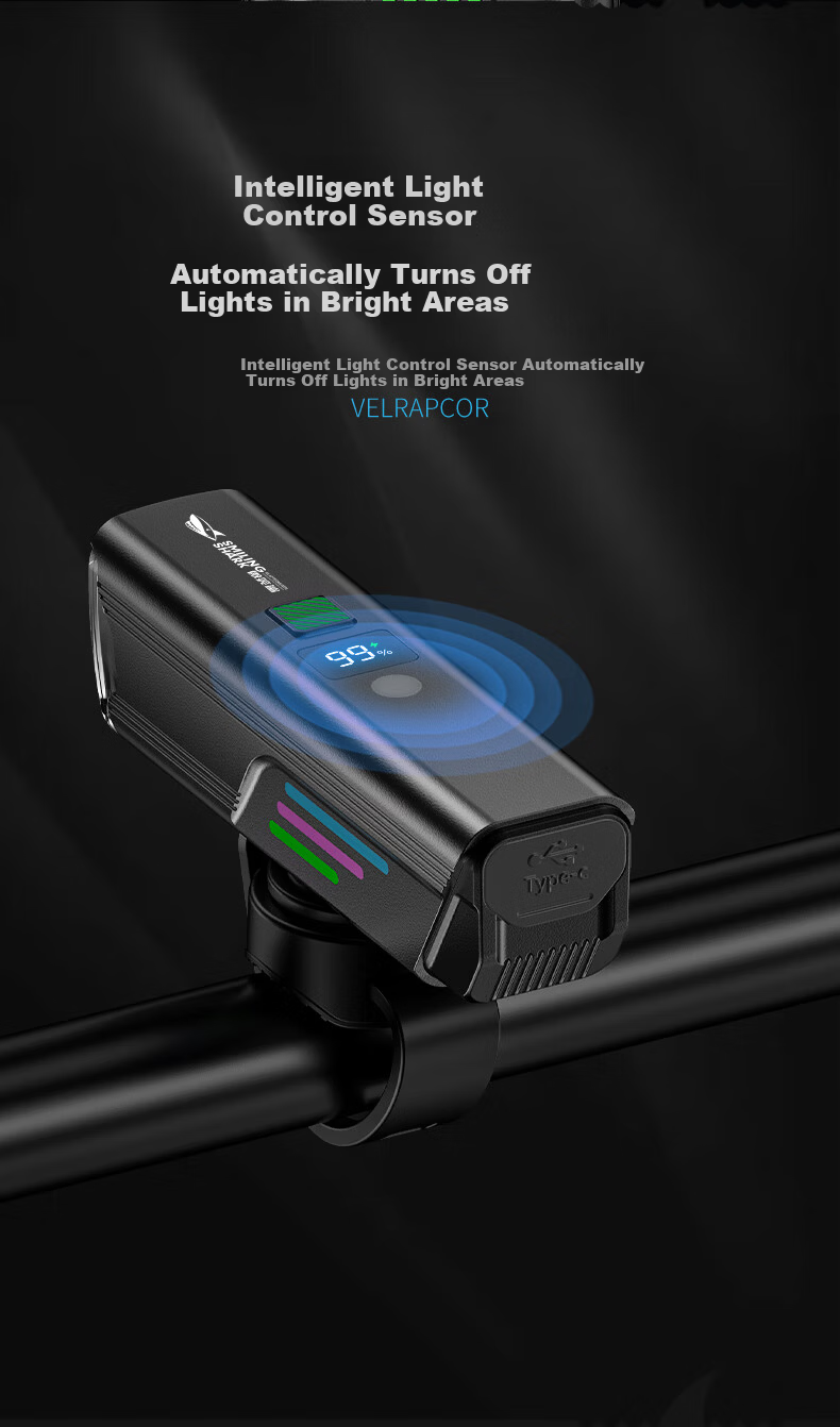 Smile Shark D436 Bicycle Front Night Light High Brightness Rechargeable Long Battery Life Road Night Riding Equipment 5