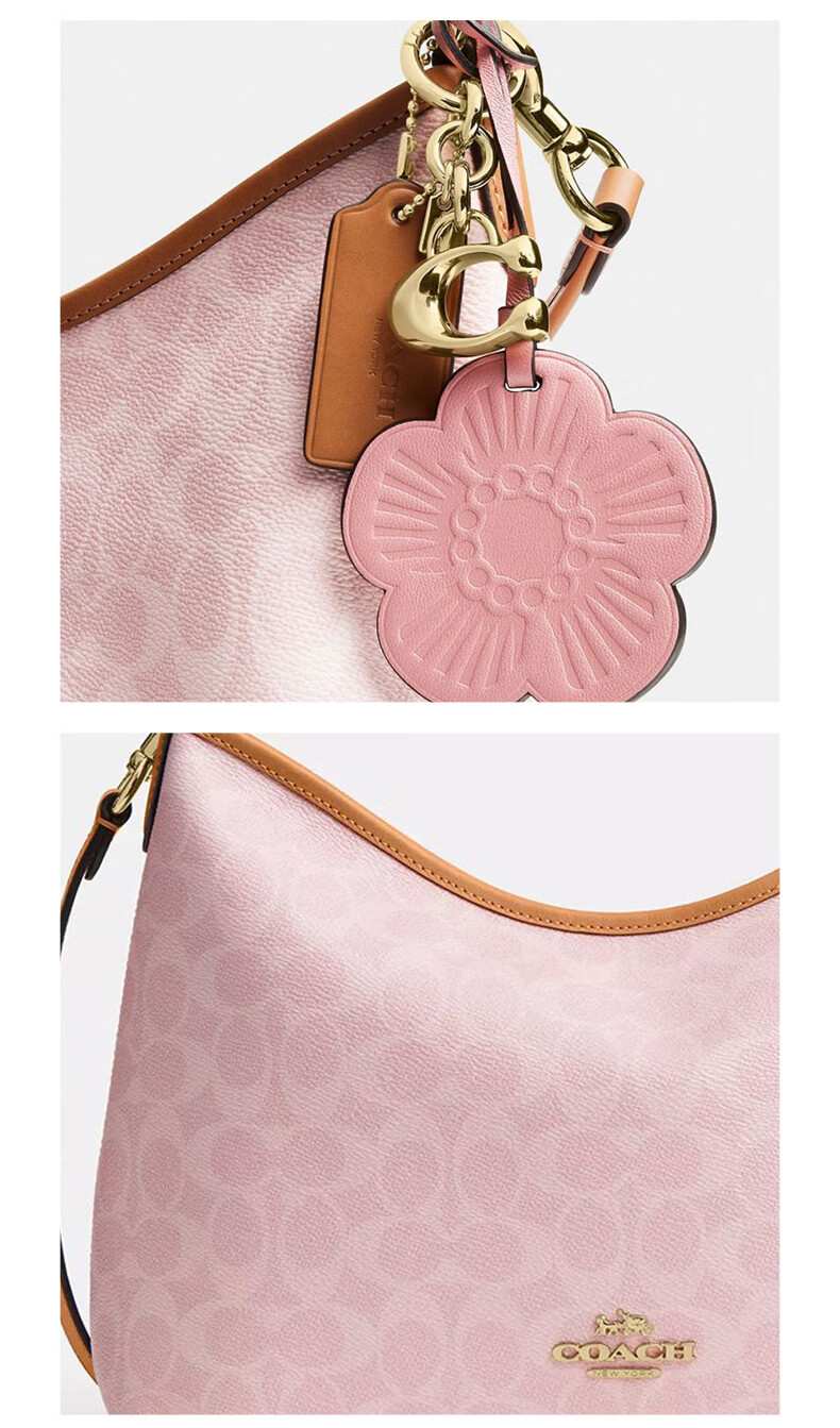 COACH Laurel Medium Pink Tote Shoulder Bag for Women Gift CEL12 8