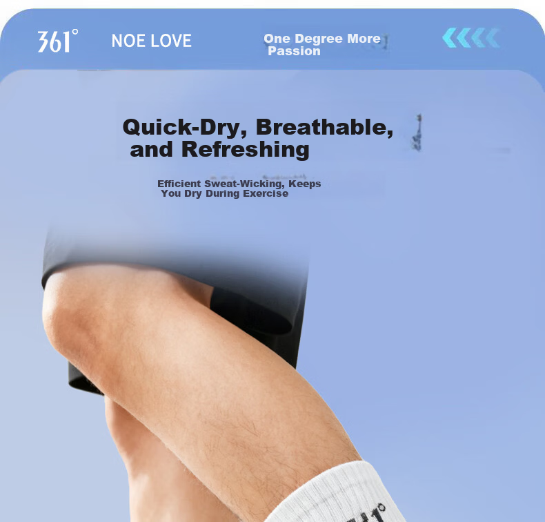 361° Authentic Unisex Spring Summer Sweat-Absorbing Breathable Mid-Calf Socks Men's Odor-Resistant Sports Long Socks Gray - 6 Pairs One Size 6
