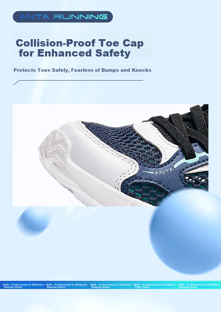 Anta Kids Sports Shoes 2026 Summer Boys Toddler Breathable Lightweight Running Shoes A12619957 9